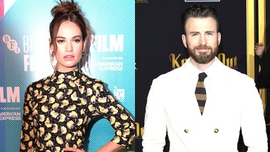 Lily James Chris Evans