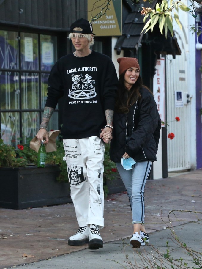 Megan Fox and Machine Gun Kelly Stroll