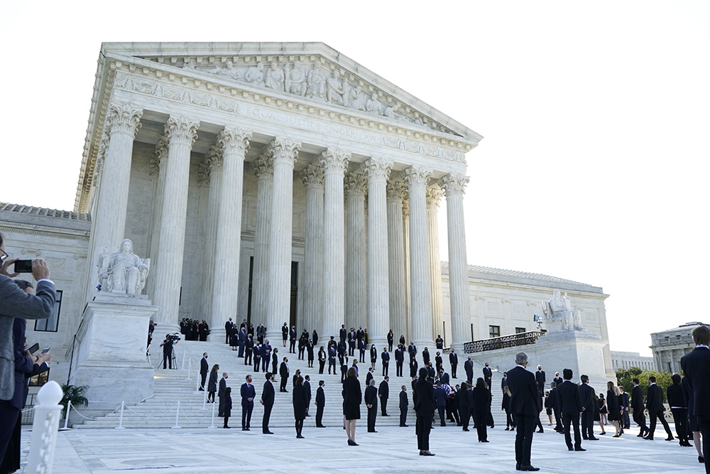 DC: Justice Ruth Bader Ginsburg Lies in Repose at Supreme Co