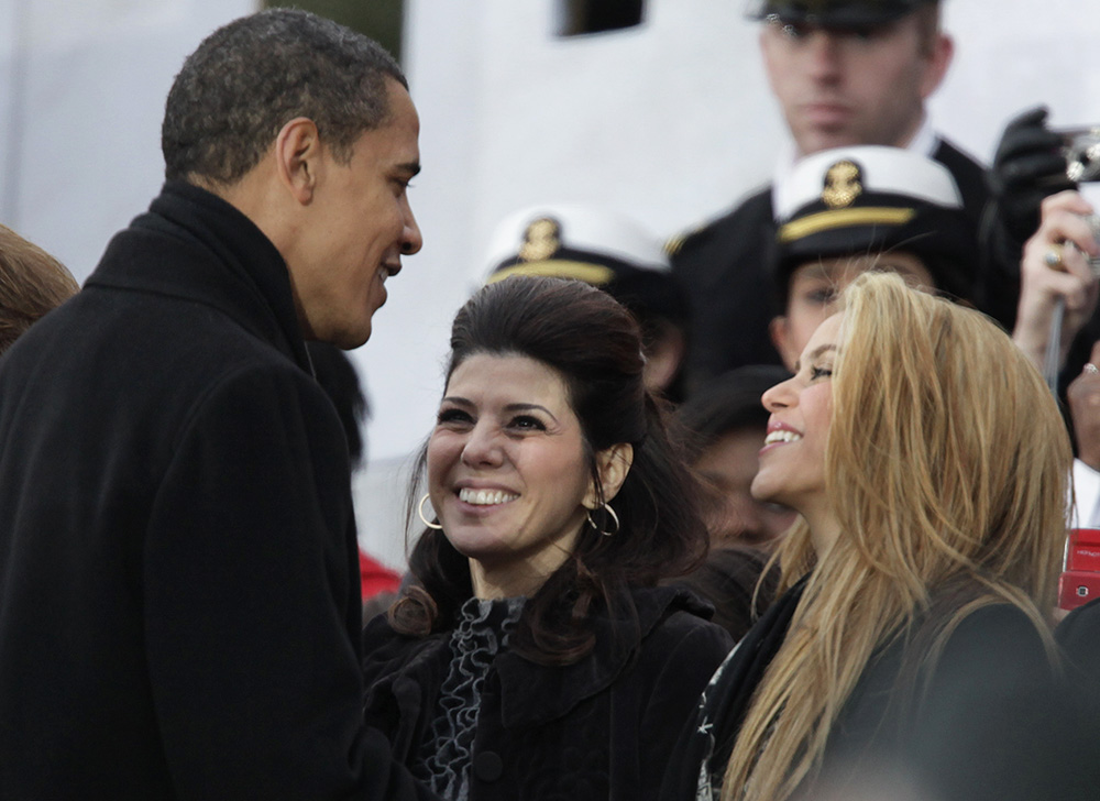 Shakira, Marisa Tomei, Barack Obama innauguration