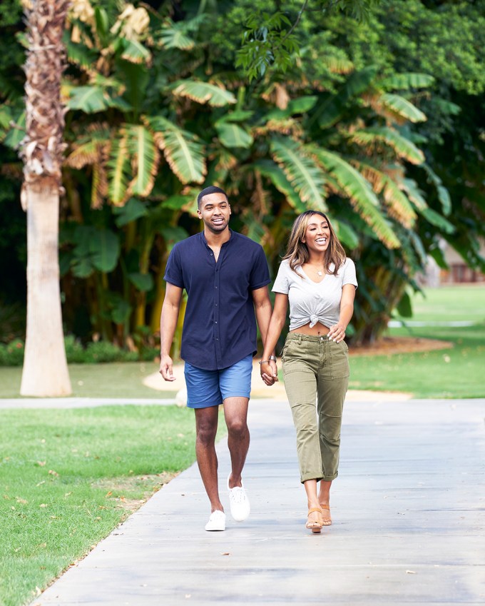 Tayshia Adams & Ivan Hall Hold Hands