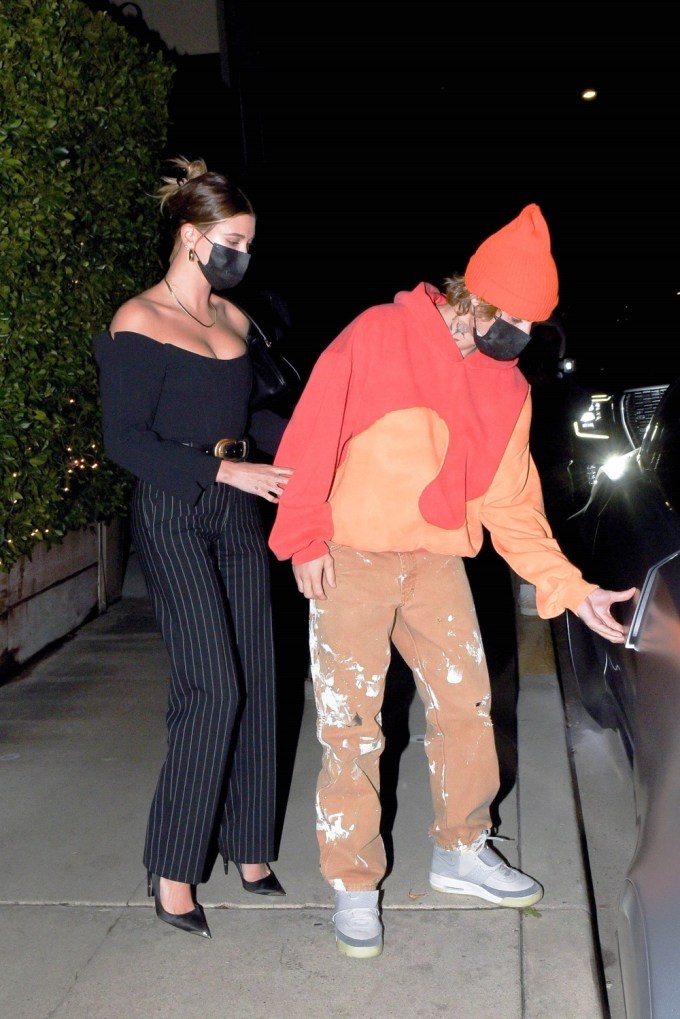 Hailey Baldwin & Justin Bieber Head Home After Santa Monica Date