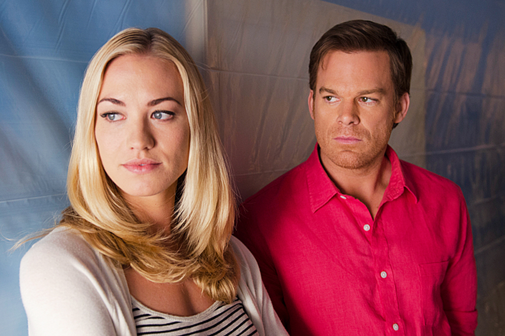 DEXTER, l-r: Yvonne Strahovski, Michael C. Hall in 'Are We There Yet?' (Season 8, Episode 8, aired