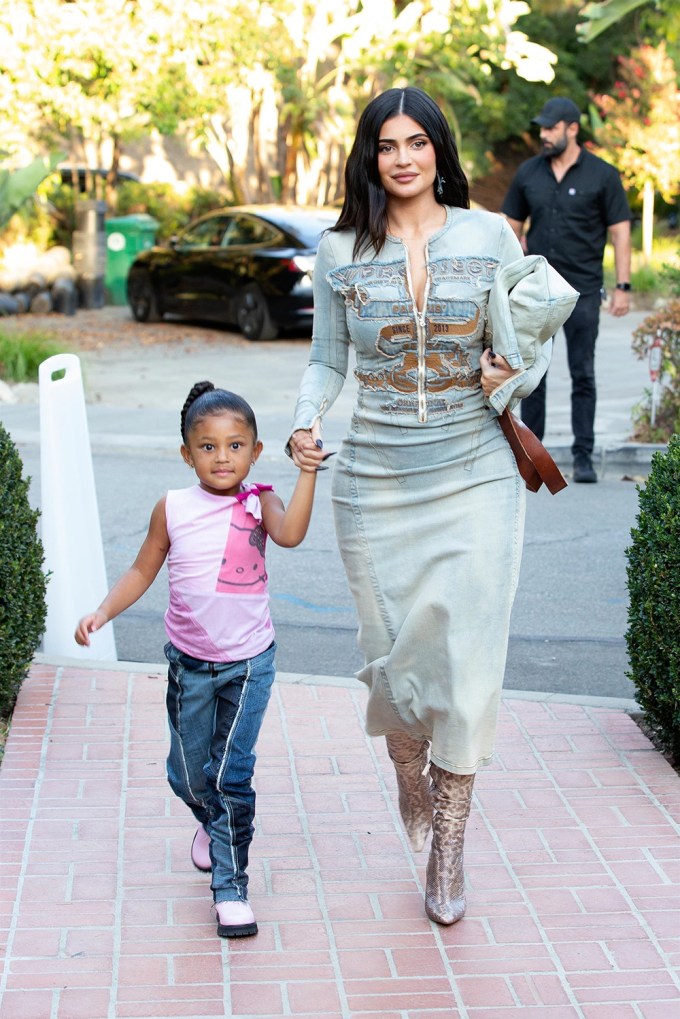 Kylie Jenner With Stormi at the 818 Tequila Party