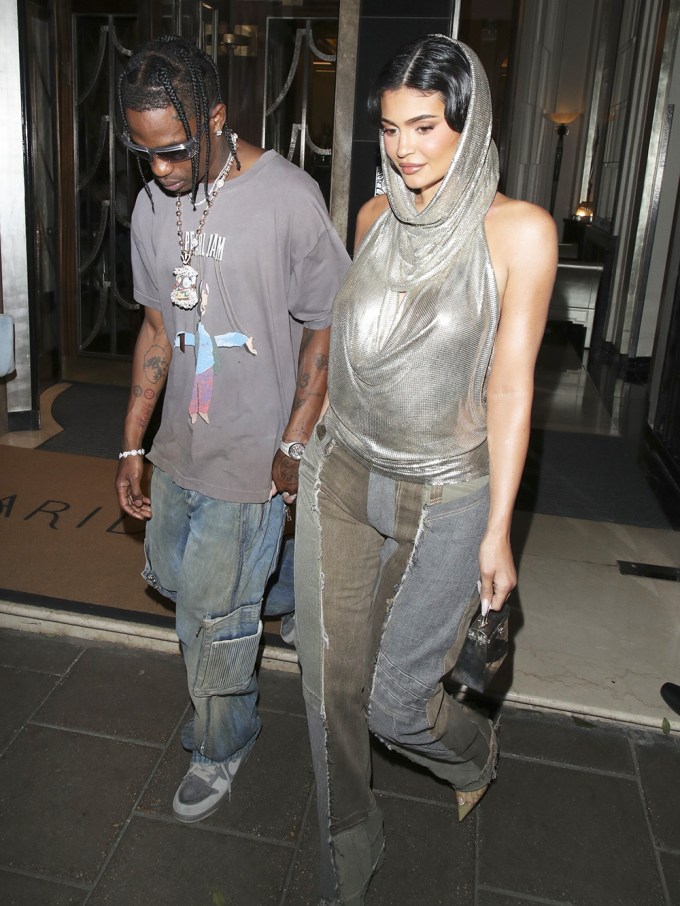 Kylie Jenner Goes Out in London with Travis Scott