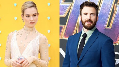 Lily James Chris Evans