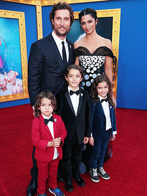 Matthew McConaughey & family