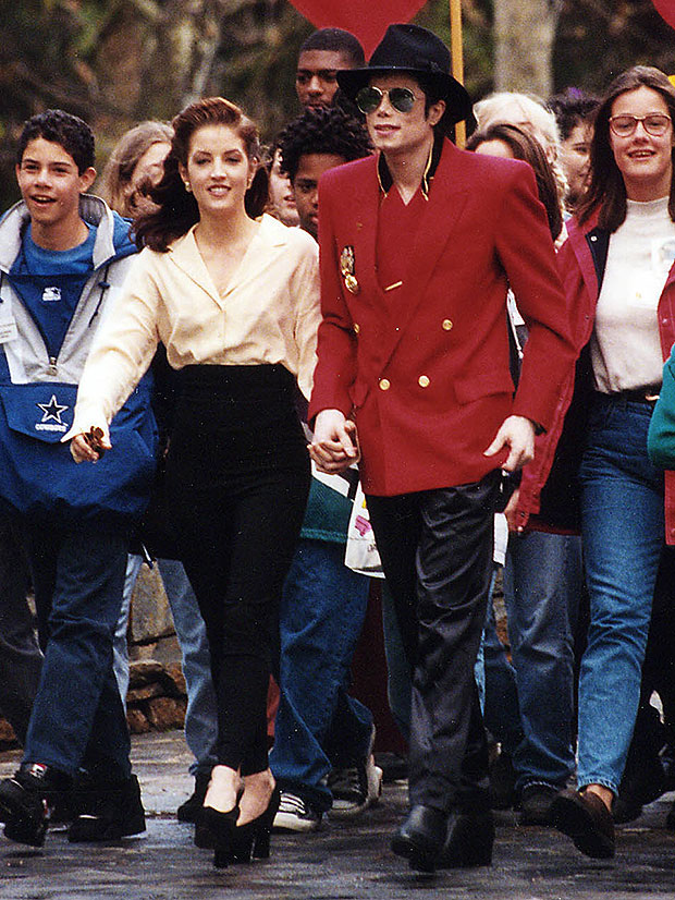 Lisa Marie Presley and Michael Jackson