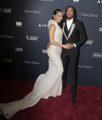 Saweetie, Quavo walking the red carpet at the Clive Davis' 2020 Pre-Grammy Gala held at The Beverly Hilton Hotel on January 25, 2020 in Los Angeles, California USA (Photo by Parisa Afsahi/Sipa USA)(Sipa via AP Images)