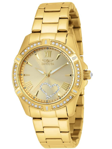 Invicta Gold Waterproof Watch