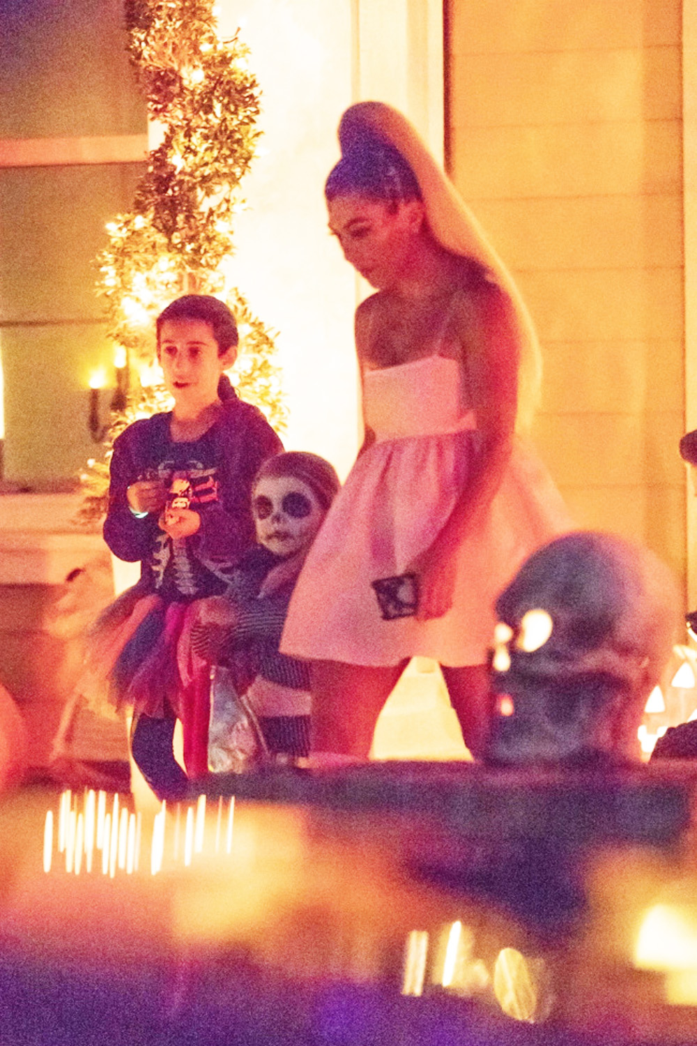 Calabasas, CA  - *EXCLUSIVE*  - Kourtney Kardashian hits the streets of Calabasas for some Halloween fun with her daughter Penelope and son Reign. Penelope was dressed as a princess, while Reign was Jack Skellington from 'Nightmare Before Christmas.'

Pictured: Kourtney Kardashian, Reign Aston Disick

BACKGRID USA 31 OCTOBER 2018 

BYLINE MUST READ: NONE / BACKGRID

USA: +1 310 798 9111 / usasales@backgrid.com

UK: +44 208 344 2007 / uksales@backgrid.com

*UK Clients - Pictures Containing Children
Please Pixelate Face Prior To Publication*