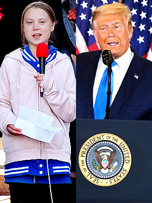 Greta Thunberg and Donald Trump