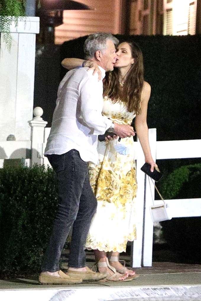 David Foster & Katharine McPhee Kiss After Dinner