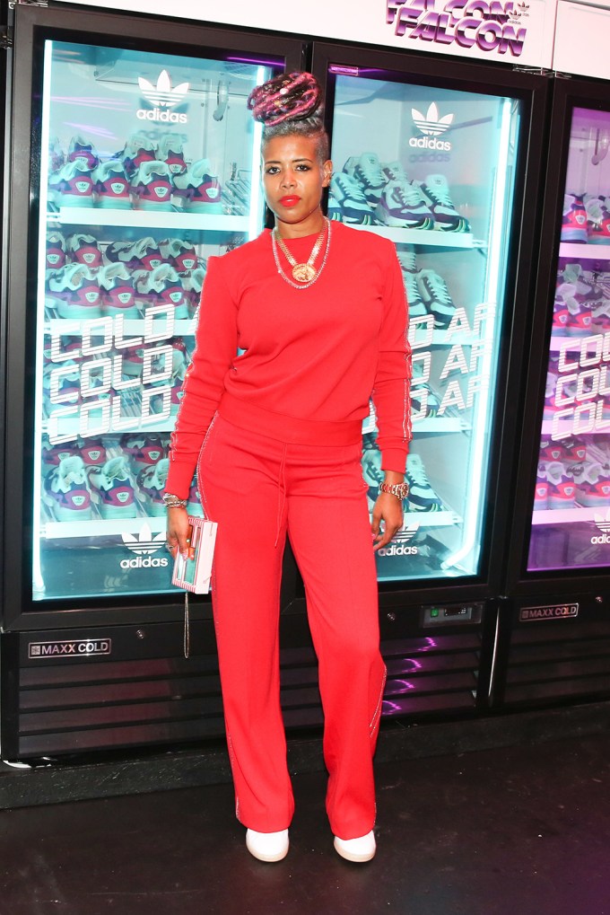 Kelis arrives at Adidas Event