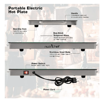 Nutrichef Hot Plate