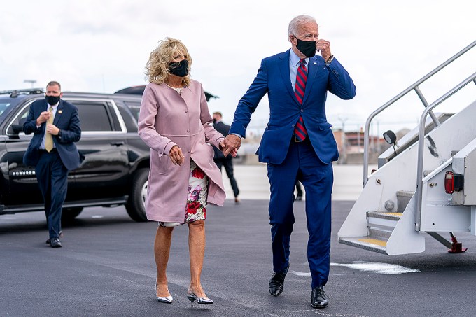 Joe Biden & Jill Biden At The Airport