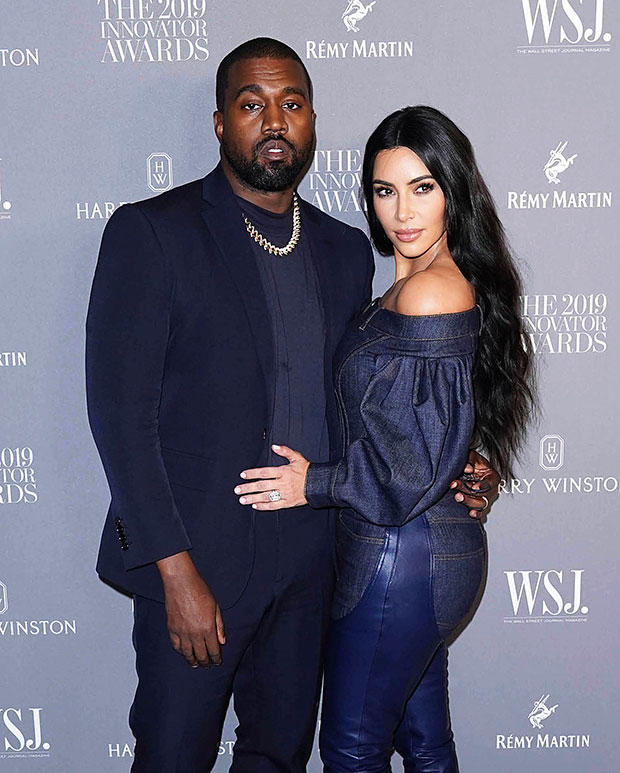 Kanye West and Kim Kardashian