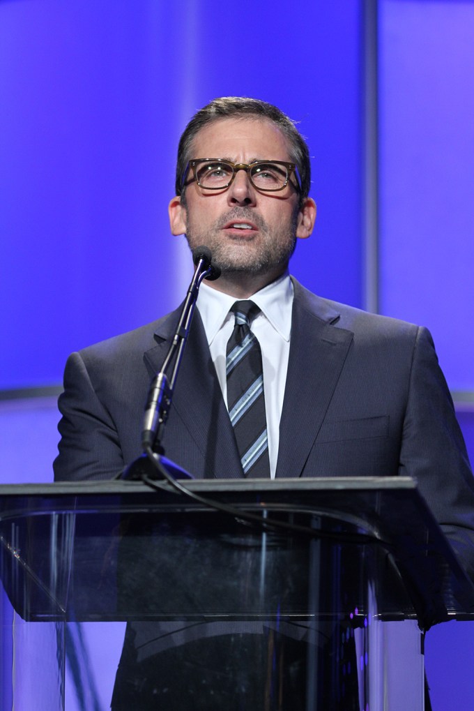 Steve Carrell gives a speech