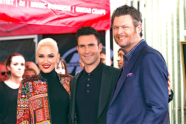 Gwen Stefani, Adam Levine, Blake Shelton