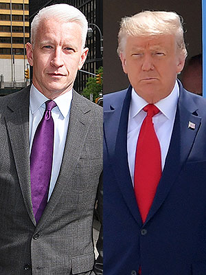 Anderson Cooper and Donald Trump