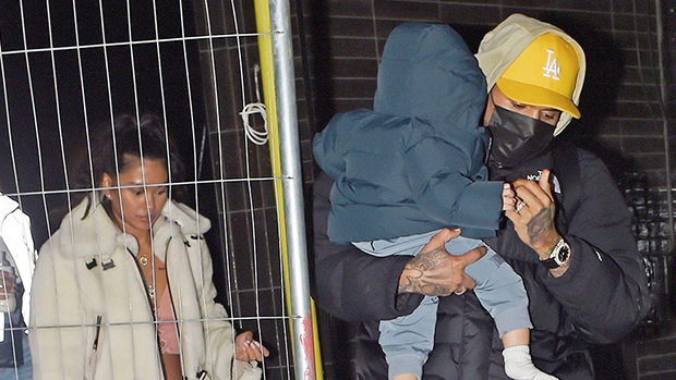 Chris Brown & son Aeko