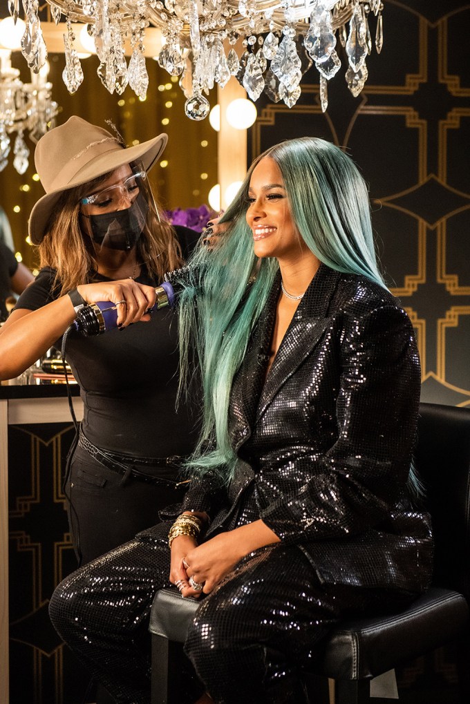 Ciara Getting Camera-Ready for New Year`s Rockin` Eve with Ryan Seacrest 2021