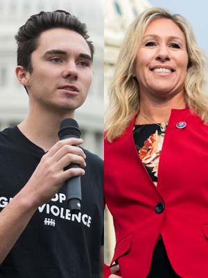 David Hogg Marjorie Taylor Greene
