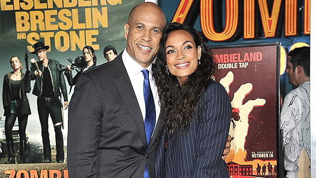 Cory Booker and Rosario Dawson