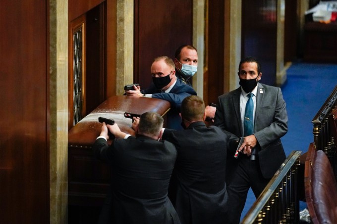 U.S. Capitol Police Draw Guns