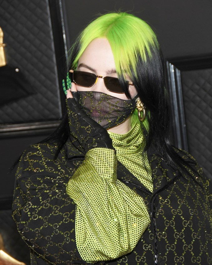 Billie Eilish at the 2020 Grammys