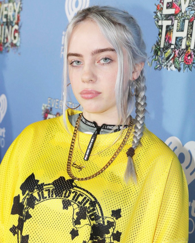 Billie Eilish rocks white hair in LA