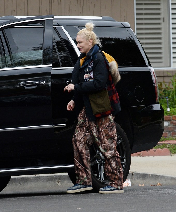 Gwen Stefani Sports Hunting Camo