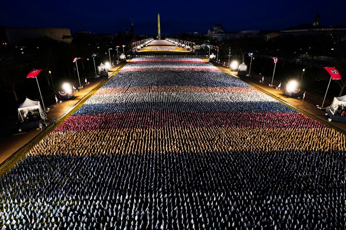 The Field Of Flags Fly Proudly