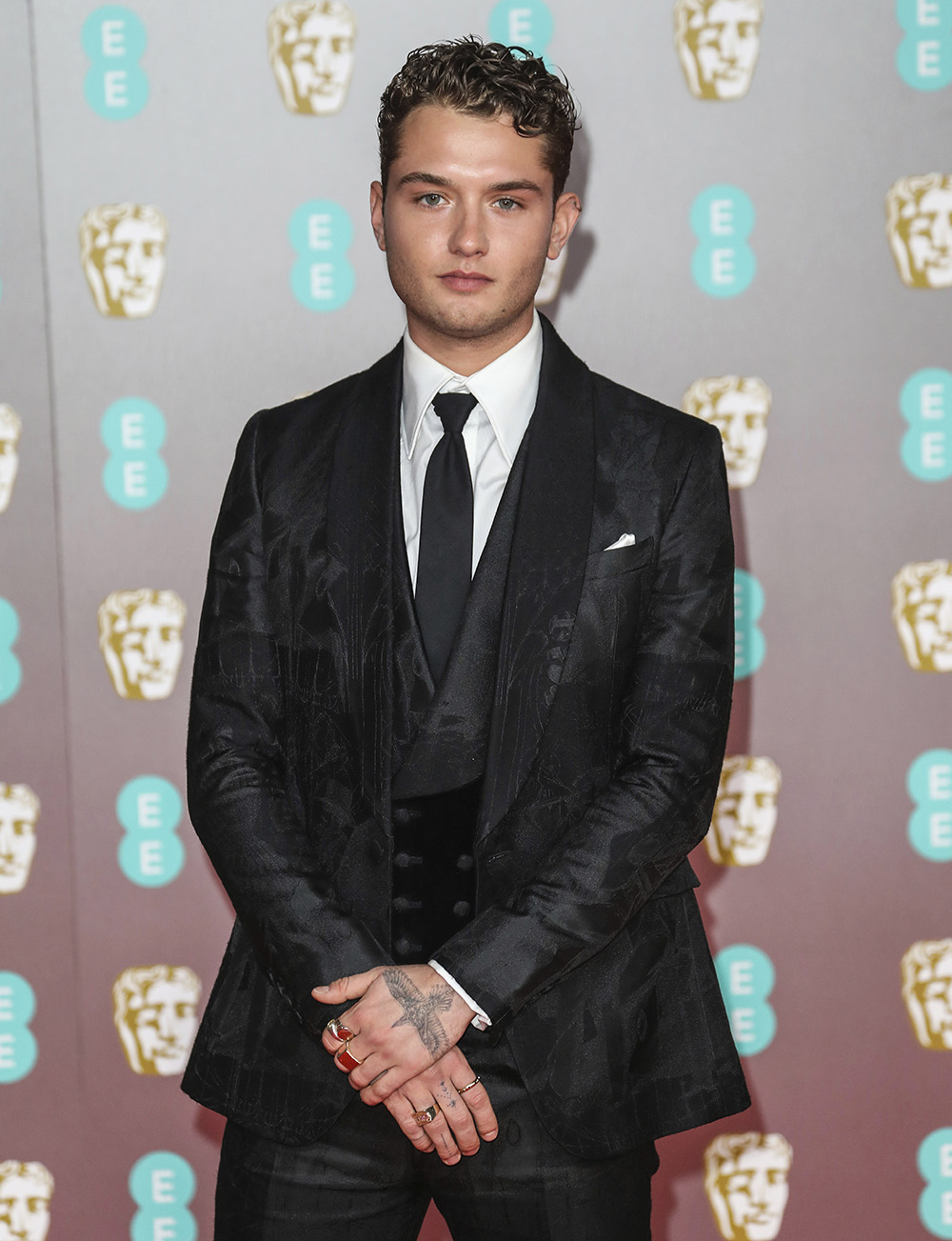 Rafferty Law attending The British Academy Film Awards at the Royal Albert Hall in London. (Photo by Brett Cove / SOPA Images/Sipa USA)(Sipa via AP Images)