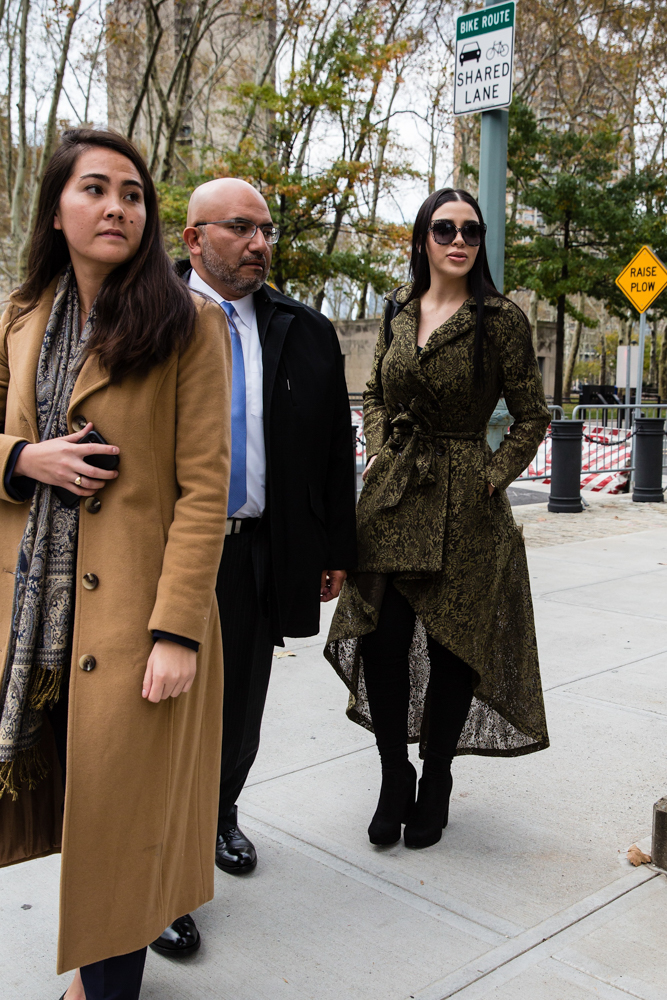 El Chapo's wife, Emma Coronel Aispuro leaves Brooklyn Federal