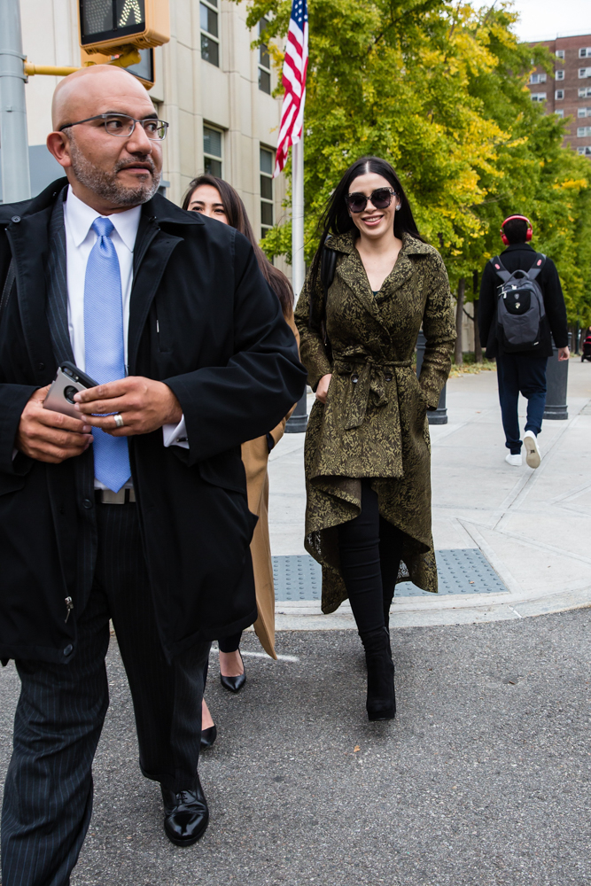 El Chapo's wife, Emma Coronel Aispuro leaves Brooklyn Federal