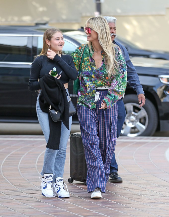 Leni Klum Shares a Laugh with Mom Heidi