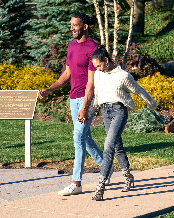 Matt James & Serena Pitt Hold Hands