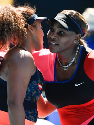 Naomi Osaka and Serena Williams