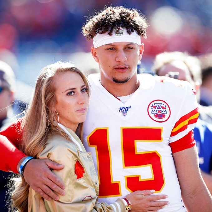 Patrick Mahomes & Brittany Matthews at a Chiefs Game