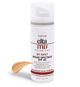 eltaMD tinted sunsreen moisturizer