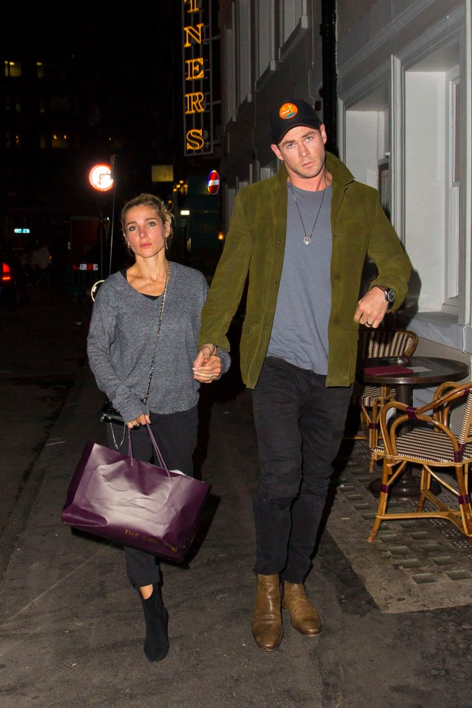 Elsa Pataky & Chris Hemsworth stay close