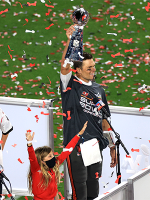 Tom Brady at Super Bowl 2021