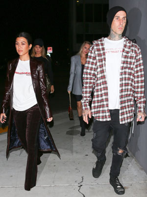 Kourtney Kardashian and Travis Barker