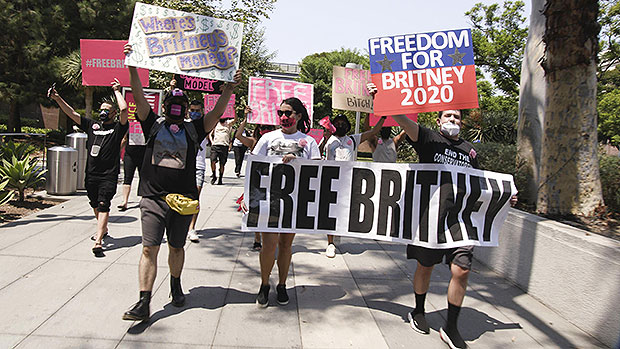 Free Britney Spears protestors