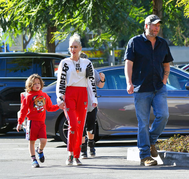 Gwen Stefani, Blake Shelton, Apollo Rossdale