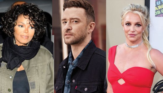 Janet Jackson, Justin Timberlake & Britney Spears