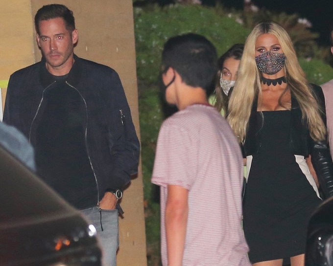 Paris Hilton & Carter Reum At Dinner