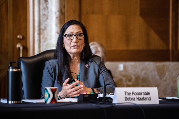 Deb Haaland Speaks at Senate Committee Hearing