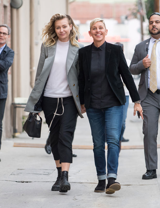 Portia de Rossi and Ellen DeGeneres